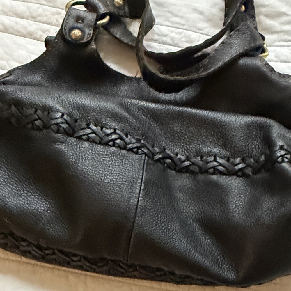 Carla Mancini Yummy Black Leather Women's Bag - Picture 4 of 7
